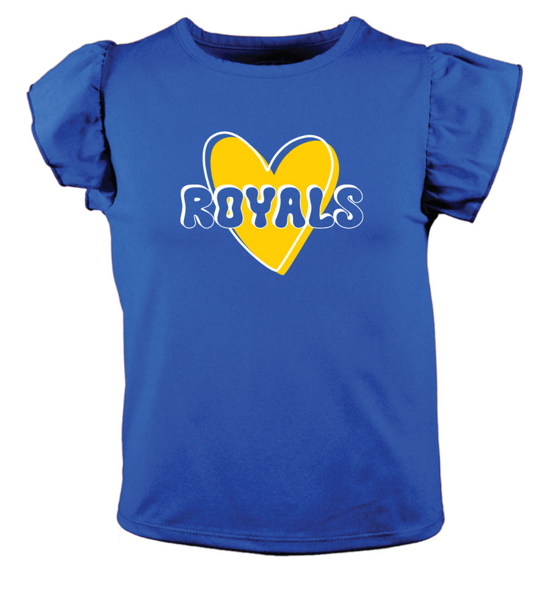 Girls Flutter Sleeve Tee