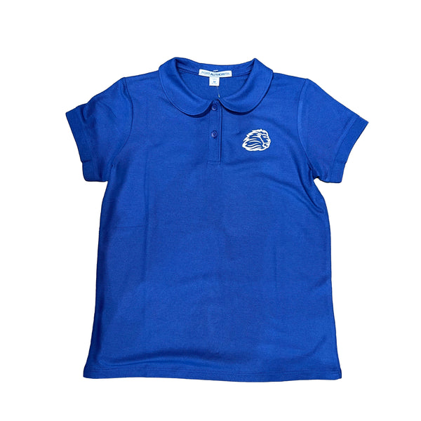 Girls royal blue outlet polo